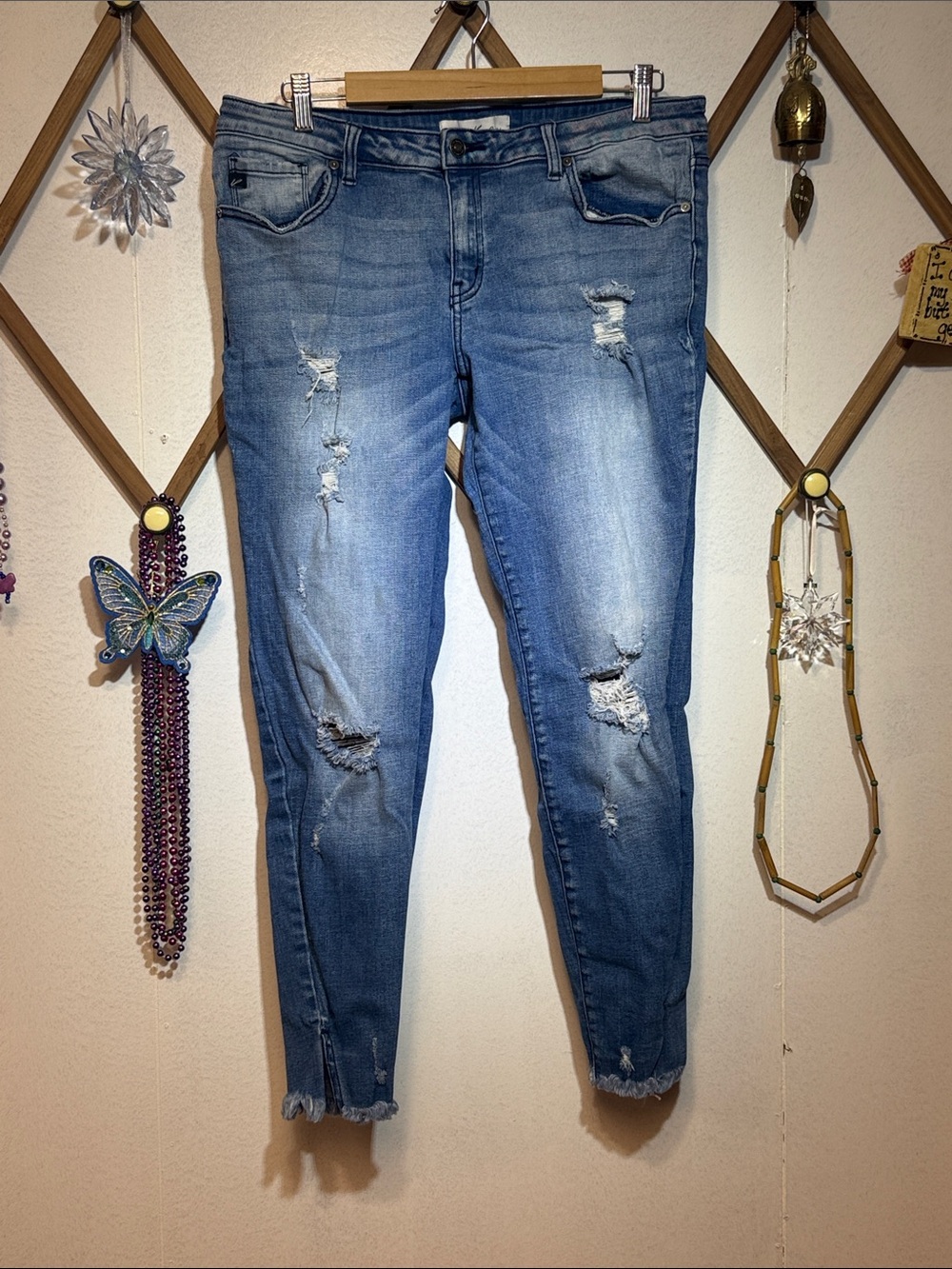 KanCan Light Blue Distressed Skinny Jeans